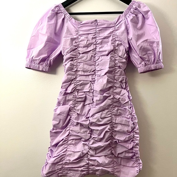 Cute Light Purple Puff Dress - Picture 2 of 4